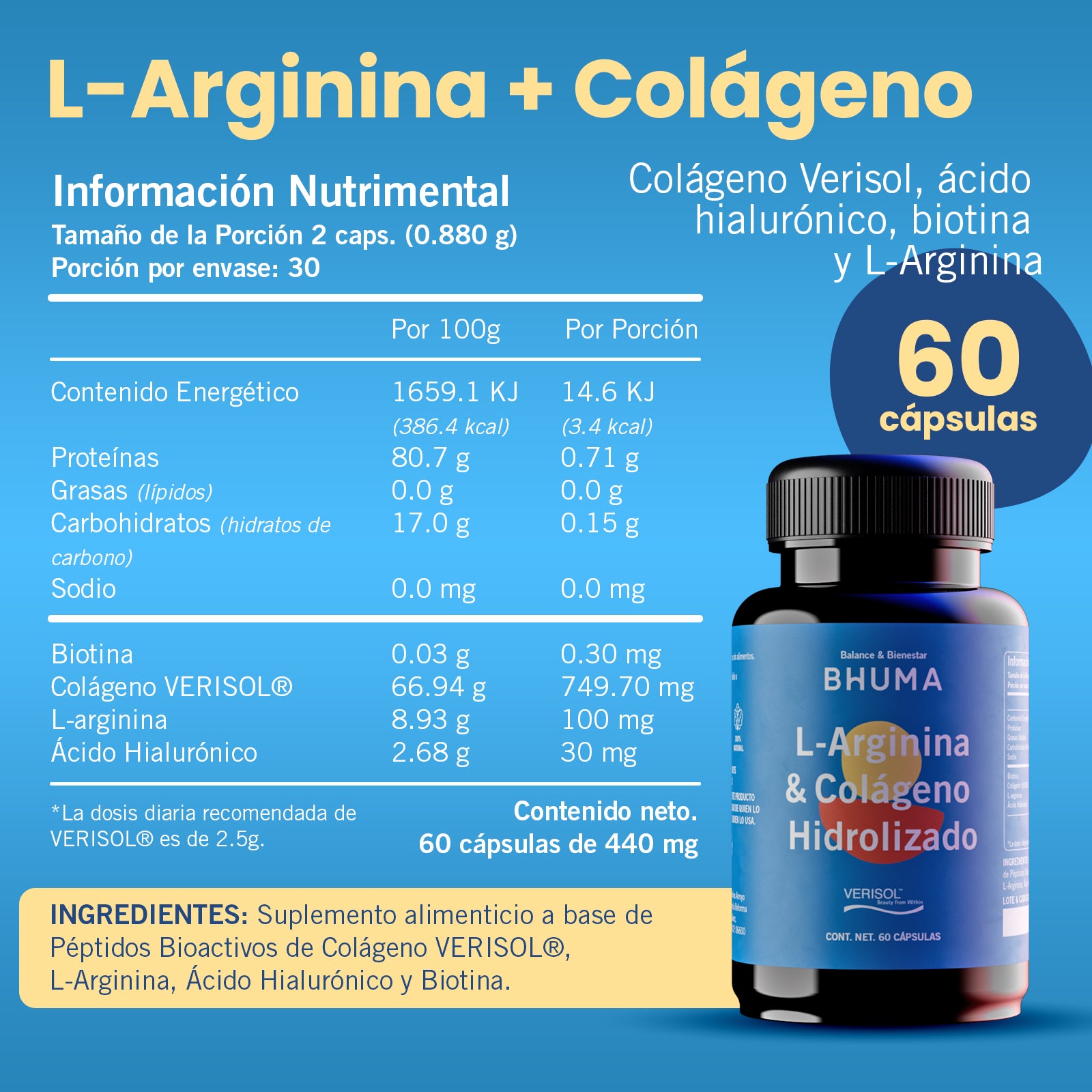 L-Arginina + Colágeno